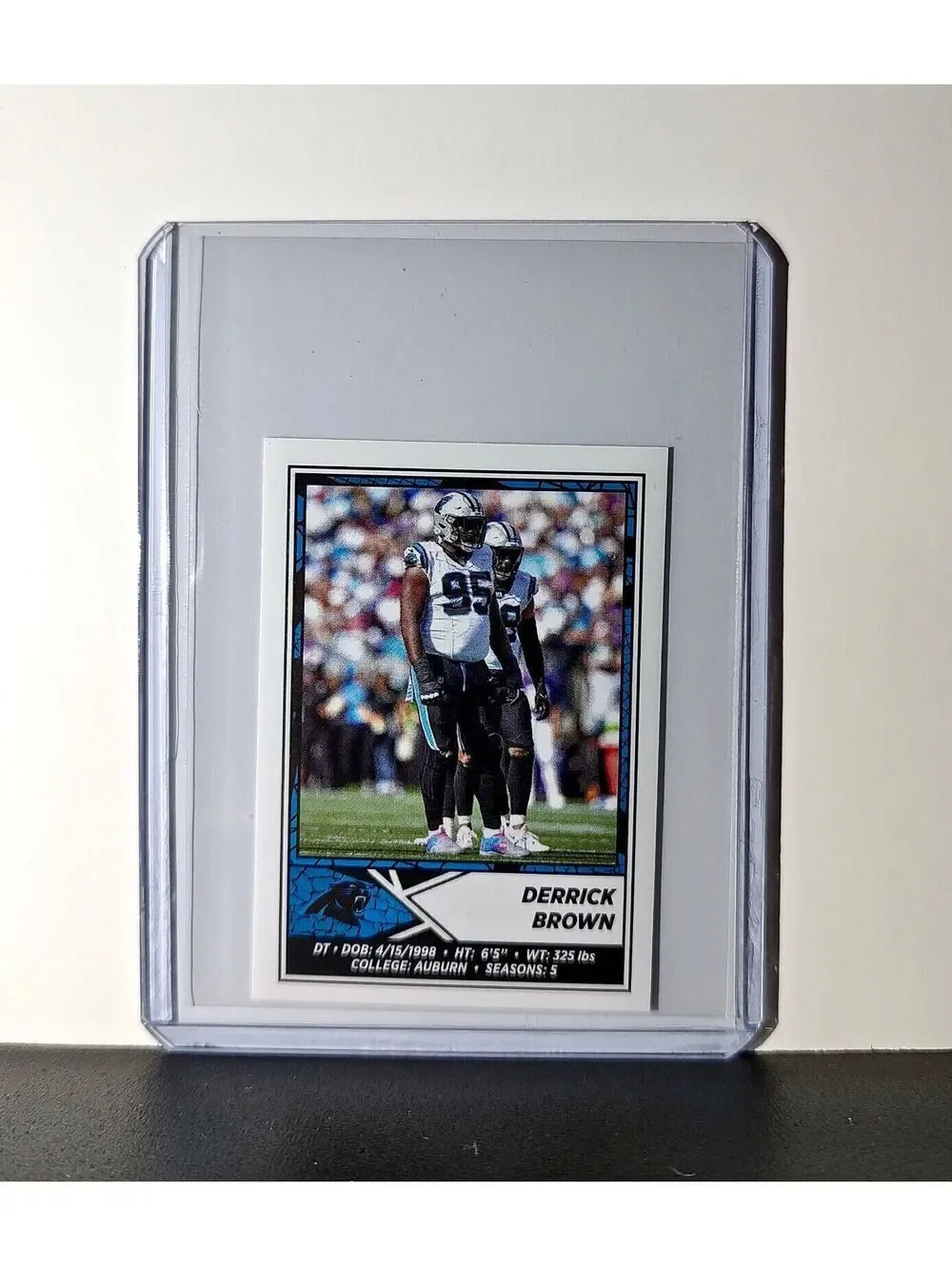 Derrick Brown 2024 Panini NFL Sticker #449 Carolina Panthers